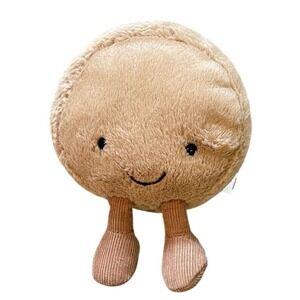 Jellycat Amuseables Mona Macaron Chocolate Food Small Brown